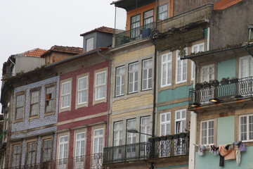 Building in the downtown of Porto, Portugal