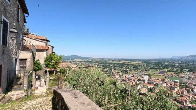 The historic village of Artena, Italy.