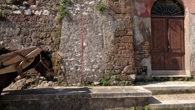 The historic village of Artena, Italy.