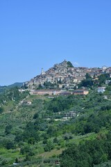 Fototapeta na wymiar The historic village Olevano Romano, Italy.