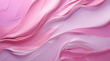 Obraz premium Abstract oil painting with large brush strokes in pink, and white pastel colors. Wallpaper, background, texture.