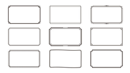 シンプルなフレームセット