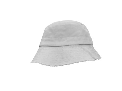 White bucket hat PNG transparent