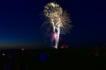 Indianola, Iowa, , USA - July 29, 2023: National Balloon Classic Hot Air Balloon Festival