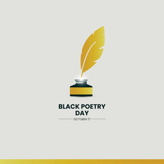 black poetry day. black poetry day creative concept.