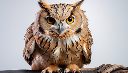great horned owl, owl, bird