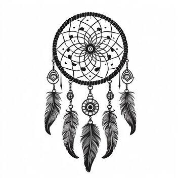 Dreamcatcher tattoo, Dreamcatcher,dreamcatcher black and white