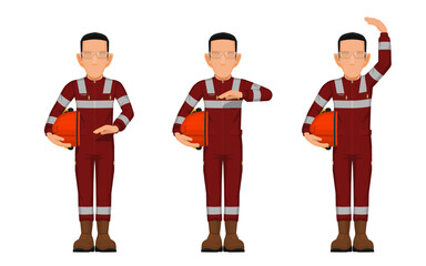 worker is presenting high,average,low