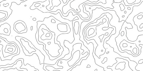 Topographic map background geographic line map with elevation assignments. The black on white contours vector topography stylized height of the lines map.