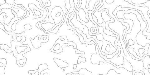 Topographic map background geographic line map with elevation assignments. The black on white contours vector topography stylized height of the lines map.