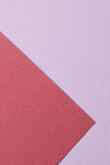 Rough kraft paper background, paper texture lilac red burgundy colors. Mockup with copy space for text.