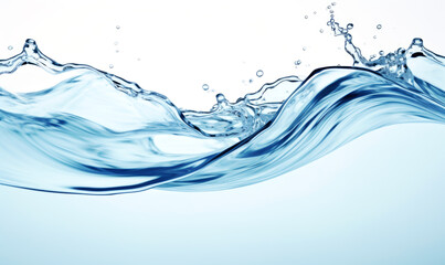 Purity transparency water splashing 