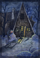 Obraz premium halloween night scene