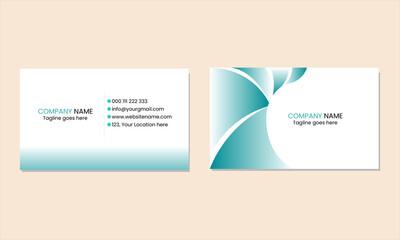Fototapeta premium Vector business card template.