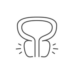 Prostate inflammation line outline icon