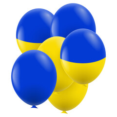 Ukraine Independence Day. Balloons