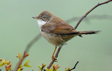 The common whitethroat or greater whitethroat is a common and widespread typical warbler