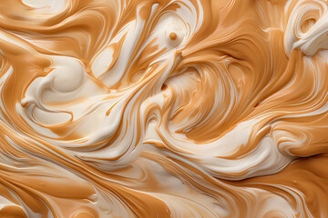 Vanilla ice cream Background. AI technology generated image