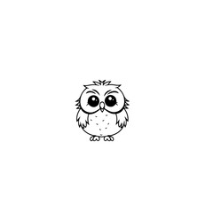 owl coloring page illustration