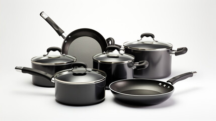 non-stick cookware set, showcasing its sleek design and superior cooking performance.
