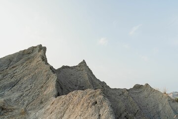 Closeup of Alkaline mountain in Taiwan ,Tainan