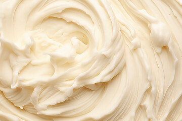 Delicious Milk Ice Cream Background. AI technology generated image