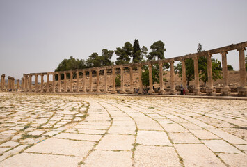 Obraz premium The ruins of Jerash in Jordan, Middle East.