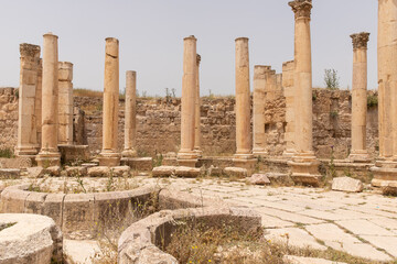 The ruins of Jerash in Jordan, Middle East.