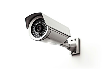 cctv system security cam isolated on white background