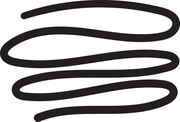 Naklejka premium Hand drawn design elements. Vector sketch pen or brushe simple symbol.