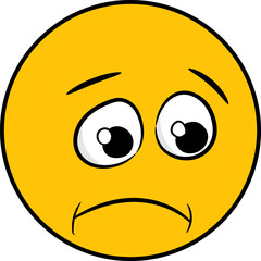 Set of trendy emoji. Cartoon emoticon sign. Vector fun character