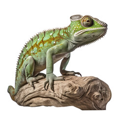 Fototapeta premium chameleon isolated on transparent background cutout