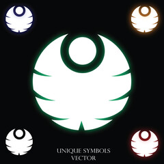 Vector Abstract Symbol Sine