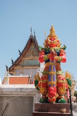 Closeup of a majestic Guard Daemon in Royal Palace, Bangkok