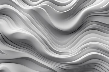 Abstract white background with wavy lines