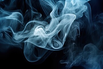 Chromatic Whispers: Abstract Warm and Cool Colored Smoke in the Air (Generative AI)