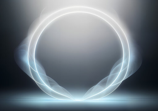 Abstract digital frame wave of Futuristic Technology background.