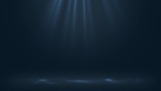 Deep Sea Ocean Floor Depths Titanic Titan Implosion Site Dark Blue Moving Light Rays