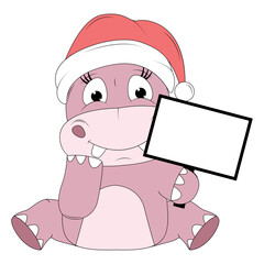 cute hippo animal cartoon