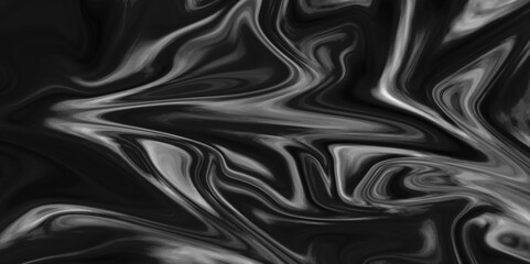 Abstract silver marble texture. Abstract black, gray marble background. Fancy liquify. Silver liquid texture. Silver metallic surface. Beautiful drawing with the divorces and wavy lines in gray tones.