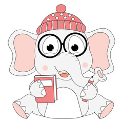 cute elephant animal cartoon