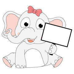 cute elephant animal cartoon