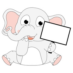 cute elephant animal cartoon