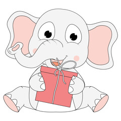 cute elephant animal cartoon