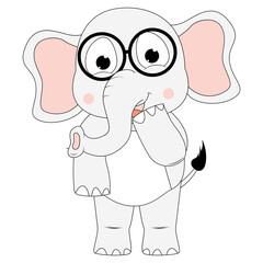 cute elephant animal cartoon