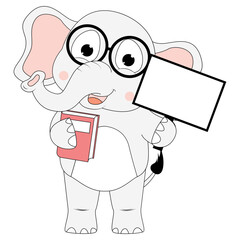 cute elephant animal cartoon