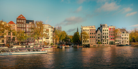 along the canals of amsterdam