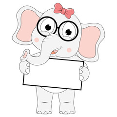 cute elephant animal cartoon