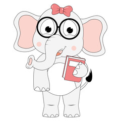 cute elephant animal cartoon