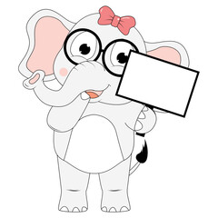 cute elephant animal cartoon